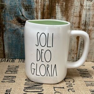 Rea Dunn collectible mug soli deo gloria Christian mug